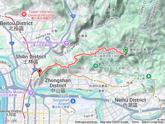【任務一】2025臺北大縱走臺北大縱走第五段：捷運劍潭站至碧山巖（劍潭支線）20250913115437
