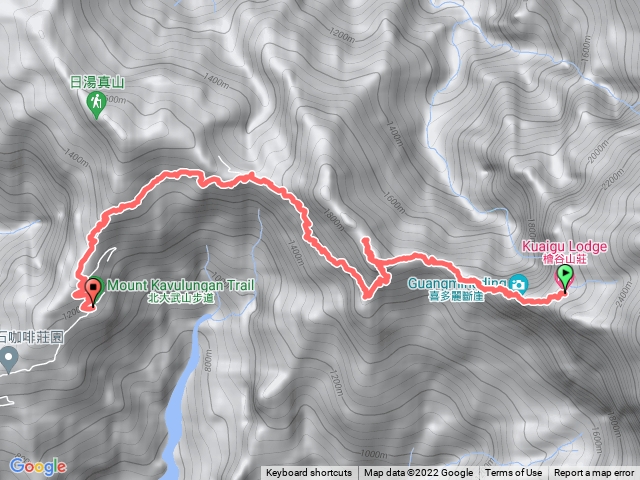 檜谷西大武新登山口