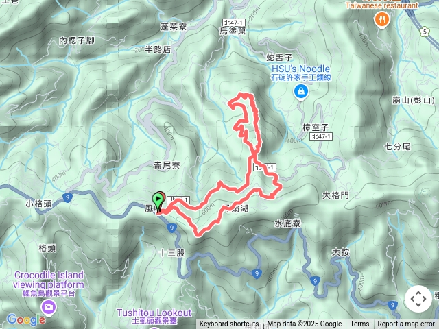 2025/04/30 粗坑崙山-月扇湖大岩壁8字繞