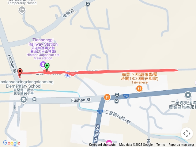 宜蘭縣大同鄉天送埤鐵道