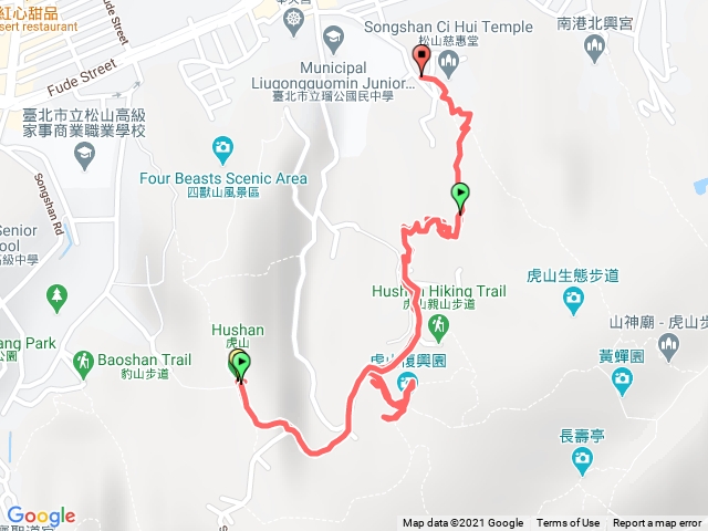 虎山溪步道到虎山峰