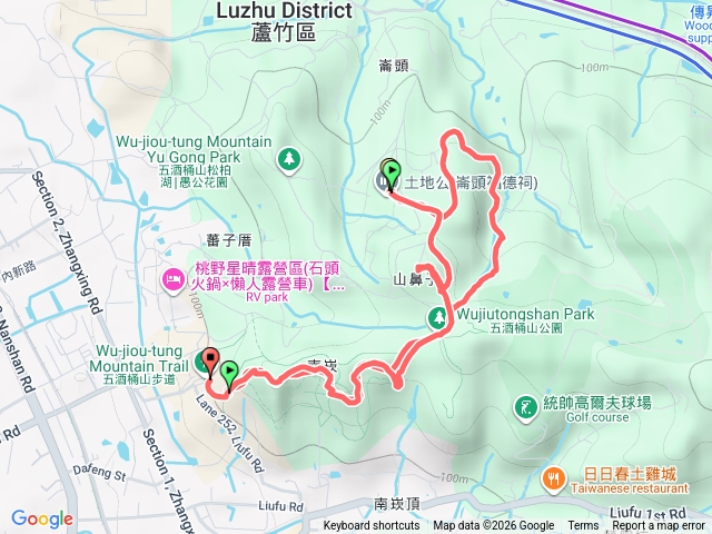 五酒桶山自然野徑來回預覽圖