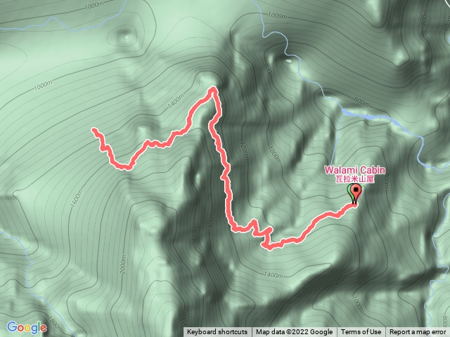 瓦拉米山屋到山陰