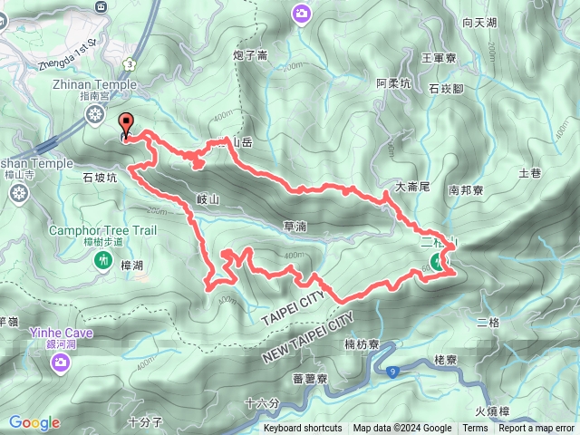 台北猴山岳群峰阿柔洋山二格山南邦寮山貓空圓山壺穴步道O型預覽圖