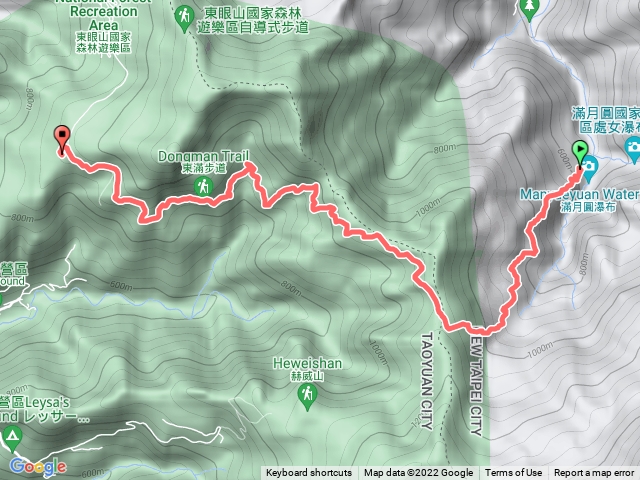 滿月圓---東眼山（單程）