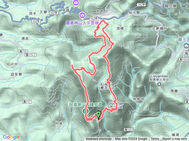 獨立山、孝子路、阿拔泉步道預覽圖