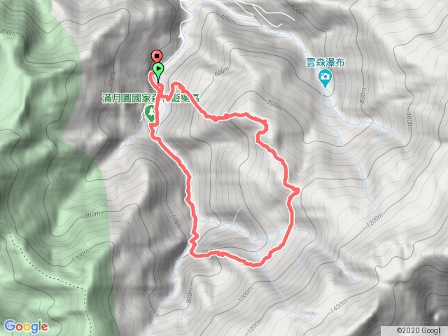 組合山、滿月圓山O走