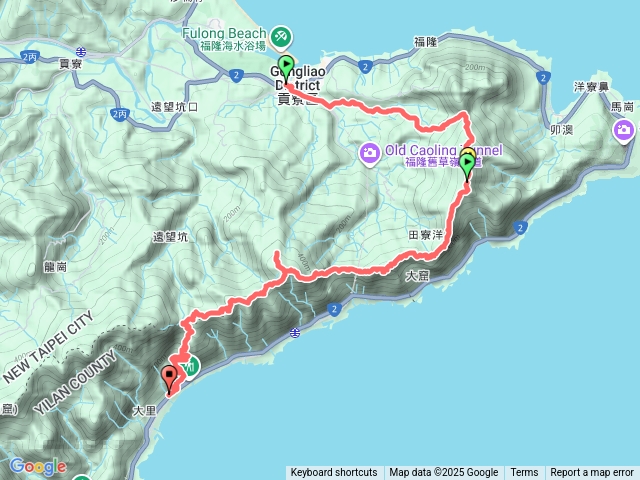 雪山尾稜福隆走大里