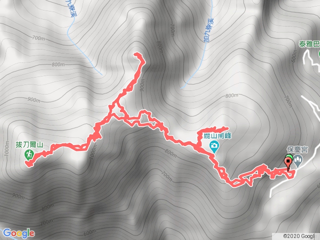 美鹿山南峰>美鹿山>拔刀爾山>高腰山連走4連峰 ##保慶宮起完登