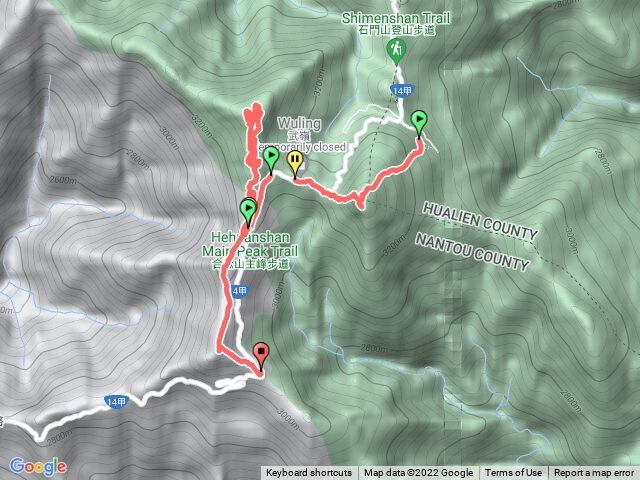 合歡東峰、主峰、南峰-連峰縱走