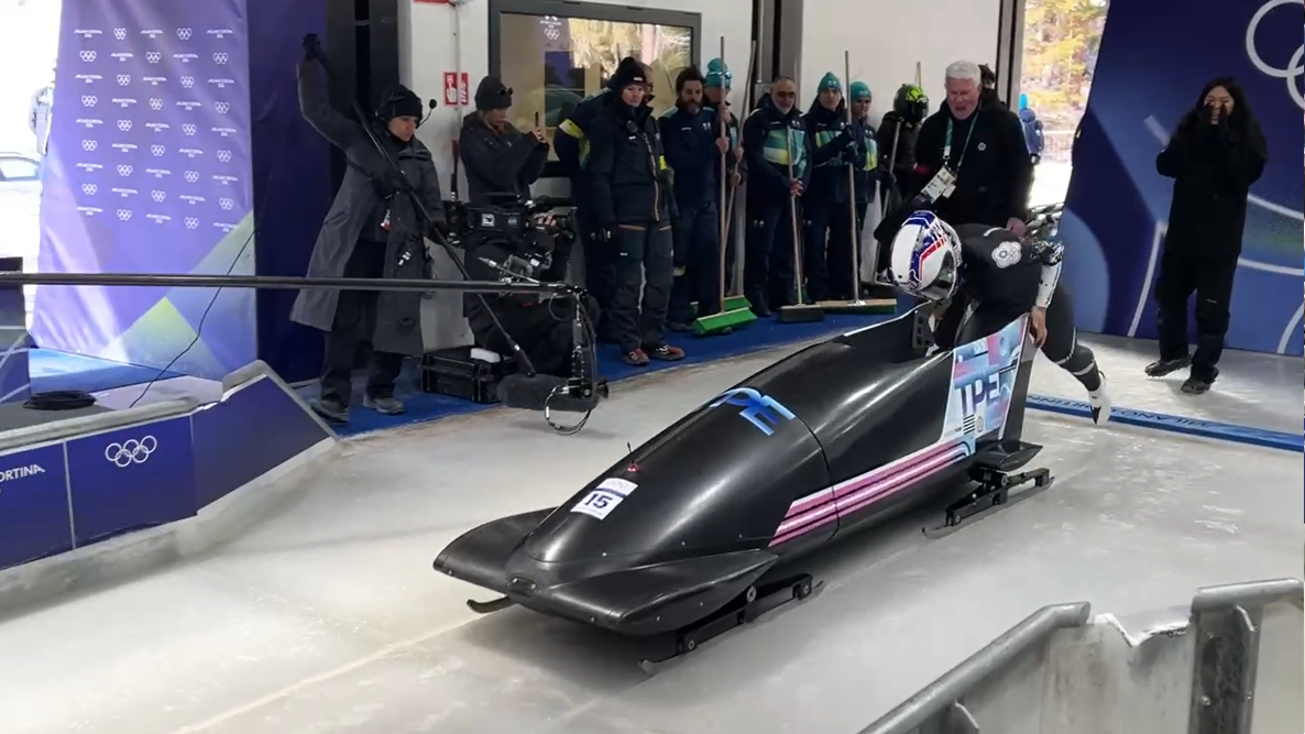 2026米蘭冬季奧運女子單人雪車林欣蓉暫居第24力拼晉級決賽