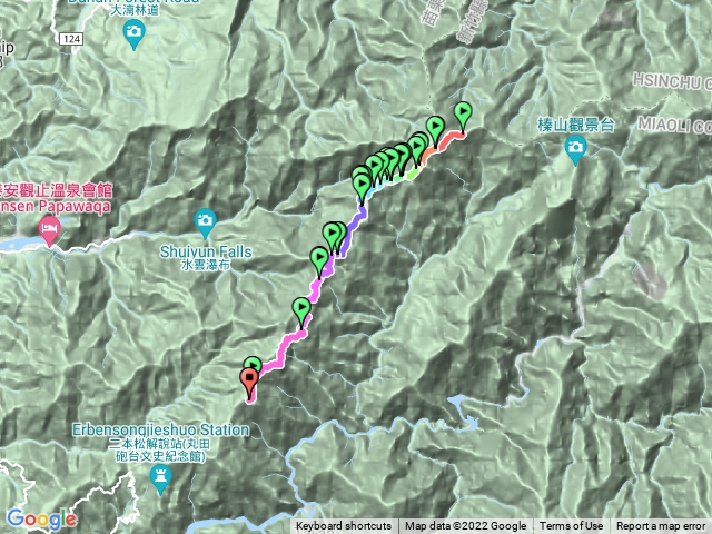 樂雪縱走～樂山林道8.3k進～雪見大板根～北坑山～雪見遊憩區