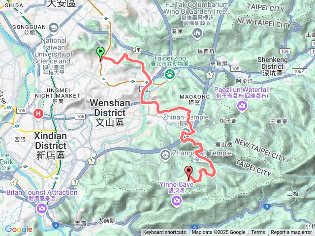 台北大縱走第七段，辛亥捷運站至貓空