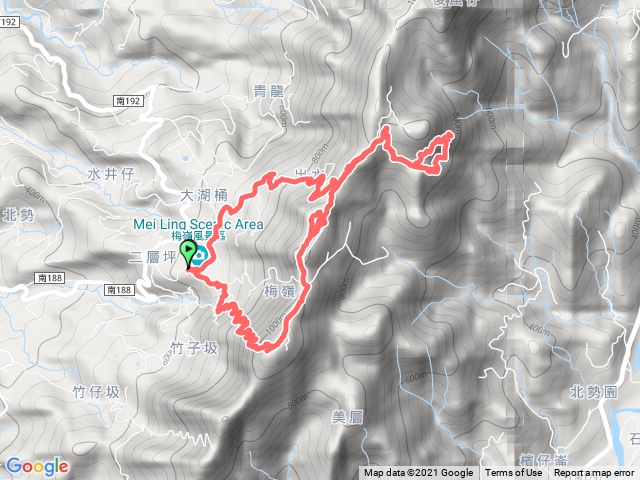 梅龍步道-竹仔尖山-梅峰-獵鷹尖一線天-伍龍步道