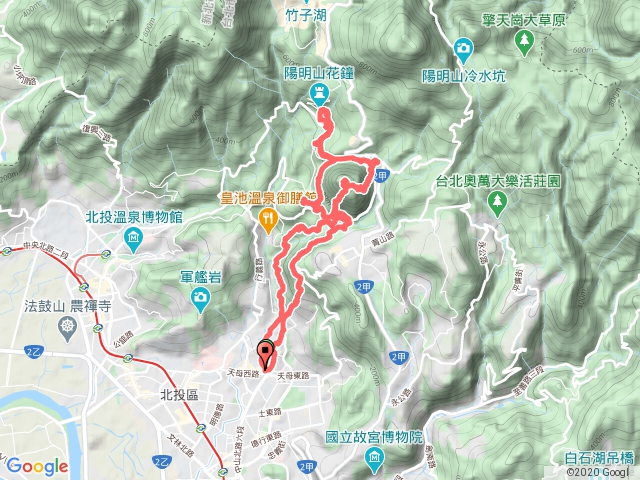 半嶺步道、半嶺古圳、紗帽山、陽明公園、橫嶺古道、天母古道健行