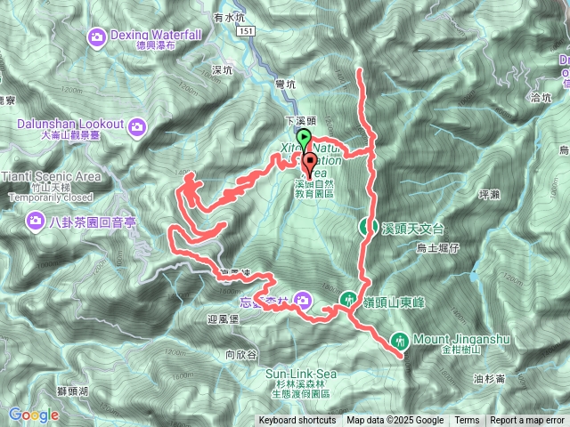 溪頭縱走11連峰O繞預覽圖