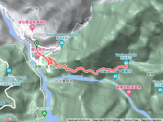 東埔吊橋-雲龍瀑布