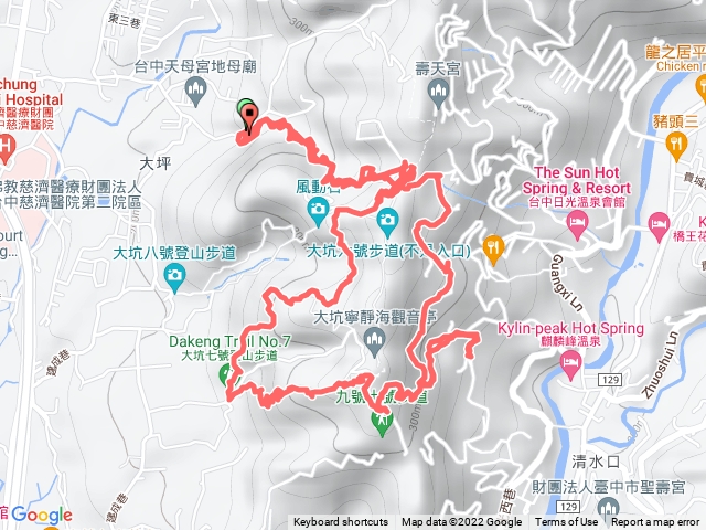 風動石、7號下、6號、半圓平台、9號10號入口、修緣寺、風動石橋
