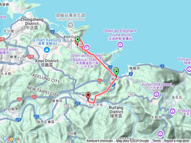 海科館濱海步行瑞芳車站