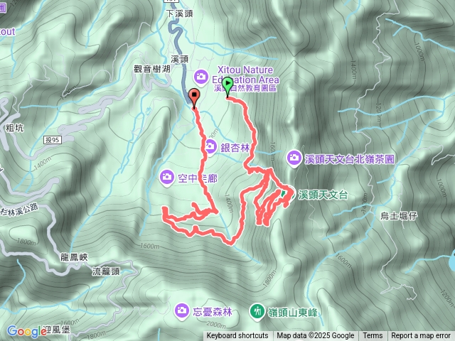 溪頭賞鳥步道上天文台