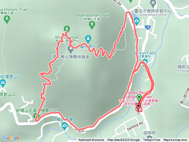 陽明山溫泉飯店-紗帽山O型