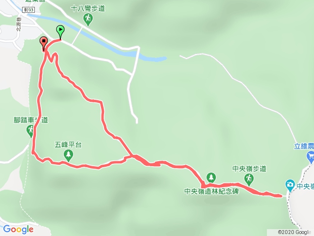 清水岩中央造林步道5峰>>>1峰