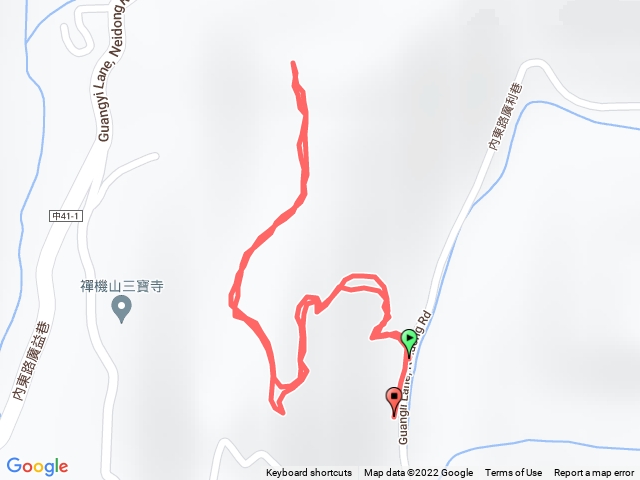 台中后里_枋壁頂山_內東路廣利巷來回路線