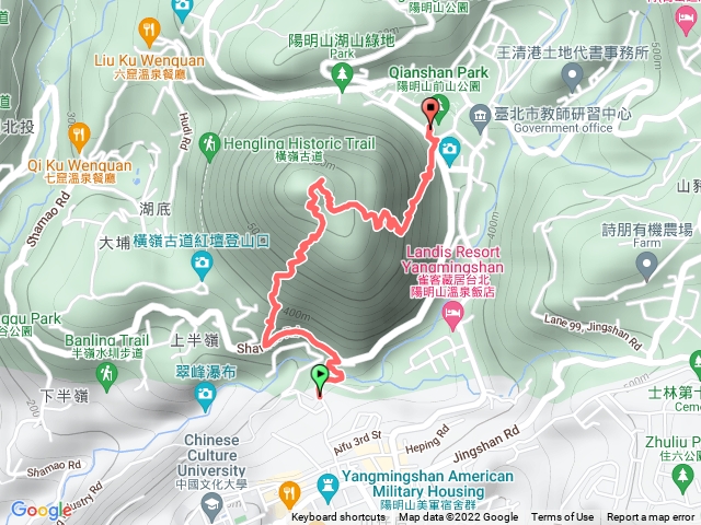 紗帽山（大埔登山口-陽明湖登山口）