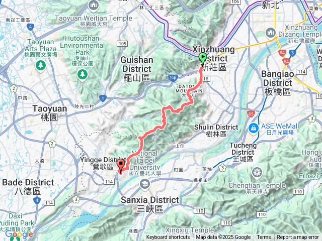 大棟山 迴龍捷運站至鶯歌車站預覽圖