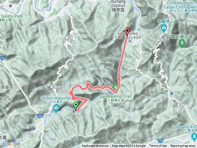 大華瀑布群連走三貂嶺步道