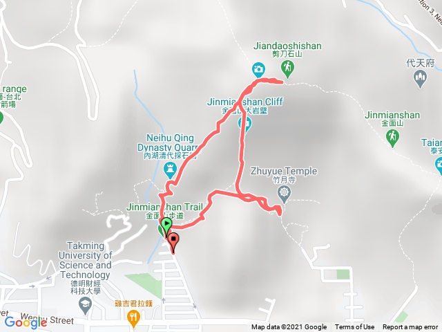 金面山剪刀石竹月寺環形路線