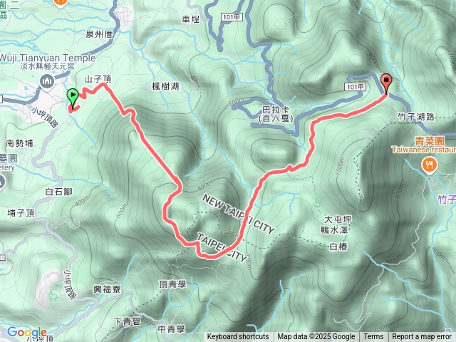 天元宮到二子坪