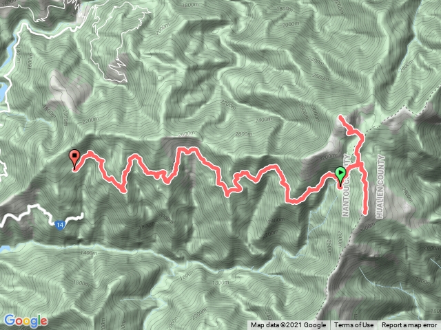 南華山-奇萊南峰-天池山莊早午麵-屯原登山口