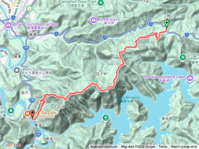 2026.03.14 直潭山列縱走(二格公園-五郎寮山-中嶺山-石碇後山-赤腳蘭山-暗寶劍山-直潭山東北峰-直潭山-二龍山-清水巖)預覽圖