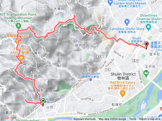 山佳火車站-大棟山-樹林火車站