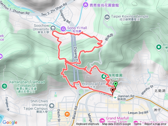文間山、東吳大學環山步道8字連走