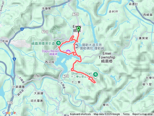 峨眉湖環湖步道十二寮古道
