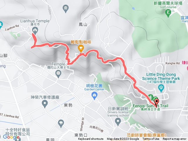 竹北鳳崎落日步道