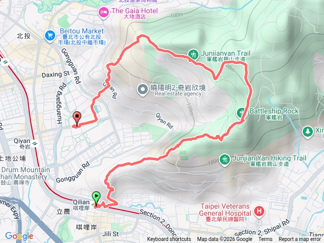 北投郊山（奇岩山、唭哩岸山、軍艦岩、丹鳳山）預覽圖