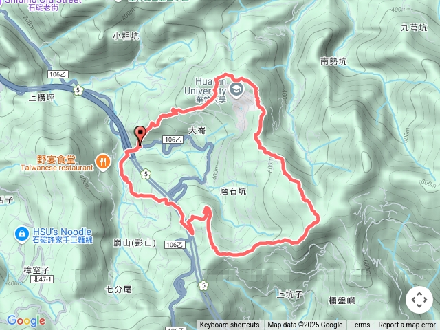 大崙古道-崩山大崙-石碇大崙--磨石坑山-圳沽古道o型