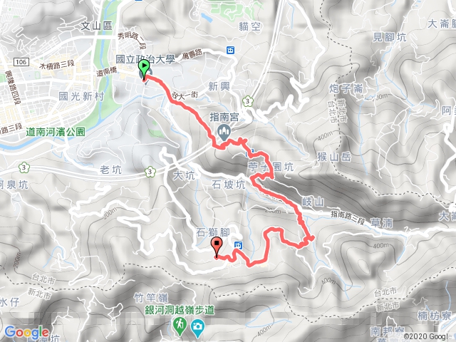 雨天遊貓空 大縱走路線