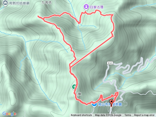 獅公髻尾山-伏獅山-九芎坑山O繞預覽圖
