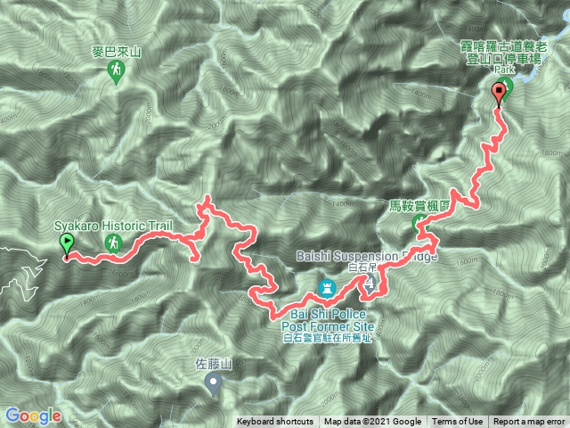 霞喀羅古道全段+霞喀羅大山