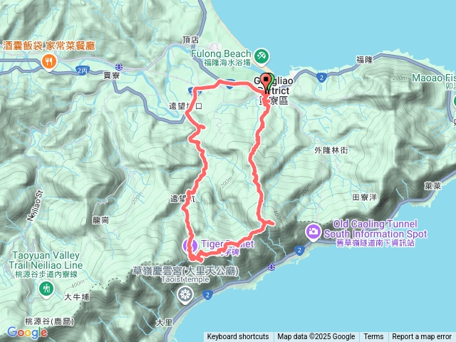 虎子山、龜媽坑、草嶺三古道暨雪山尾稜南段預覽圖