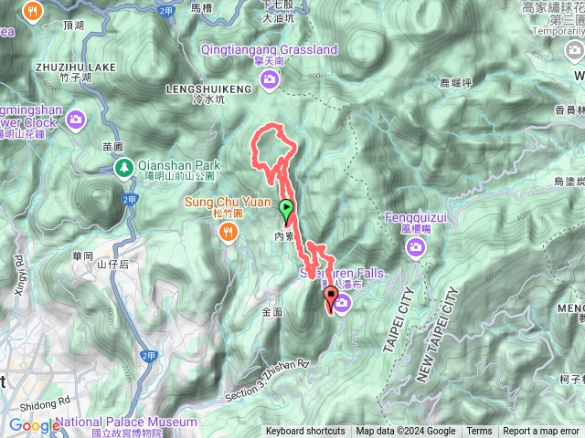 內寮古道-竹嵩山南峰-竹嵩山-瑪礁古道-坪頂古圳步道預覽圖