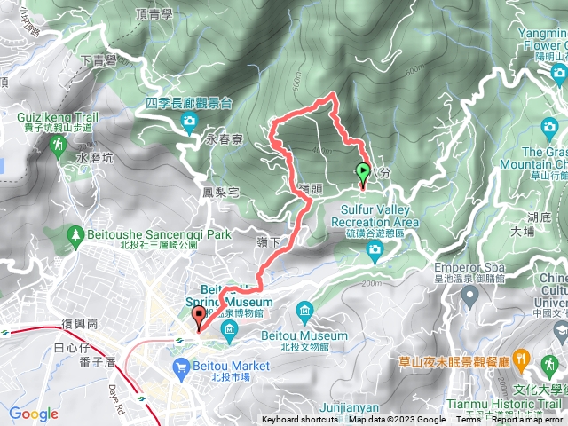 202309241134中正山步道、郵政訓練所、新北投