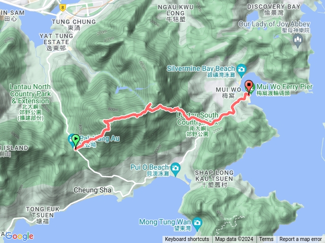 伯公坳至梅窩（大東山、二東山）