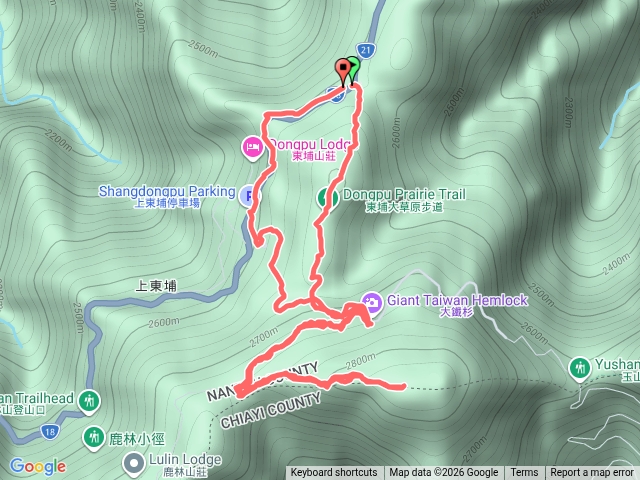 塔塔加遊客中心to麟趾山預覽圖