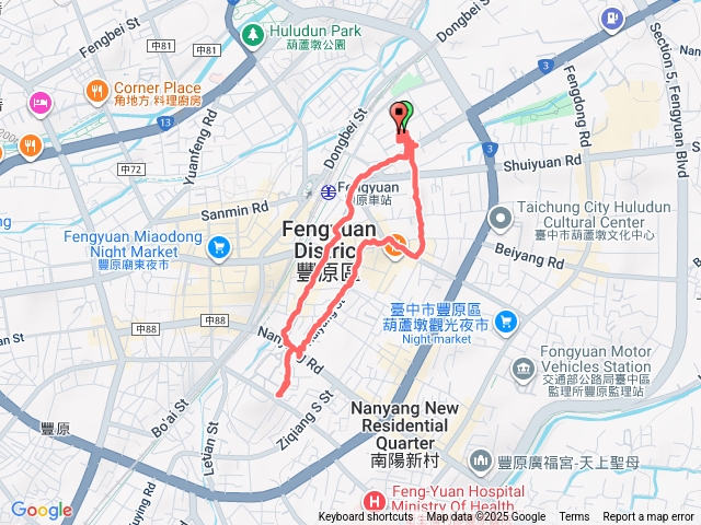 114/9/20-豊原（8）逸仙莊林場宿舍區遺址（豐勢路-豐陽路-南陽路-陽明街*台中市政府*出張所宿泊所*國稅局豐原分局*南陽國小-惠陽街-向陽路-直興街O繞）