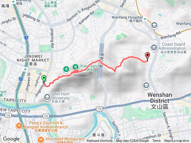 仙跡岩有景美到興隆路三段出口預覽圖
